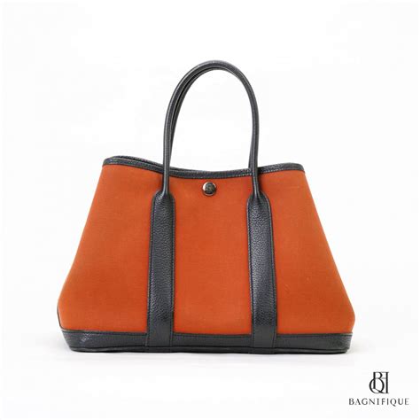 hermes garden party 30 canvas orange